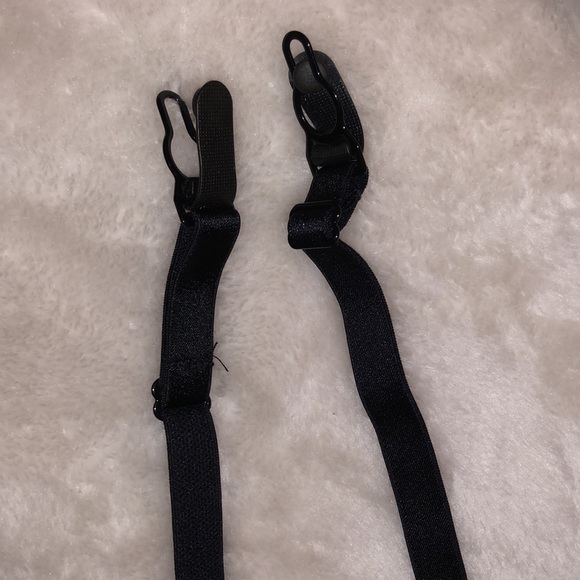 The Luxe Collection Fredrick’s of Hollywood - Black Satin Stretch Bra & Garter - Picture 8 of 12